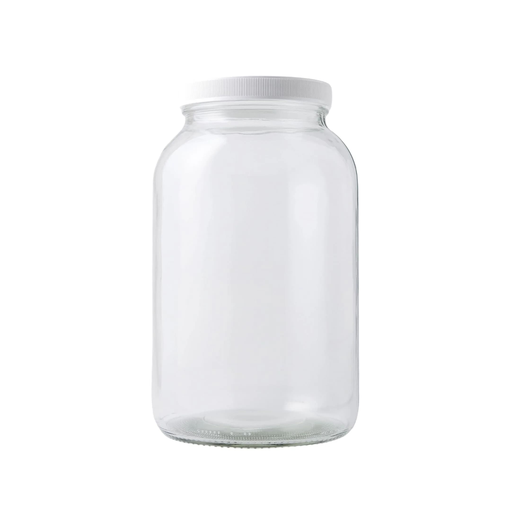 FastRack 1 Gallon Glass Jar with Lid | Wide Mouth Food Storage Container