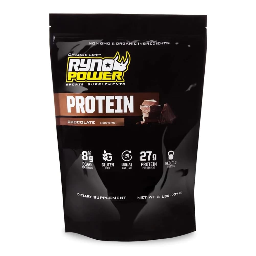 Ryno Power All Natural Whey Protein 2lb | 27g Protein & No Fillers, Gluten-Free, Non GMO