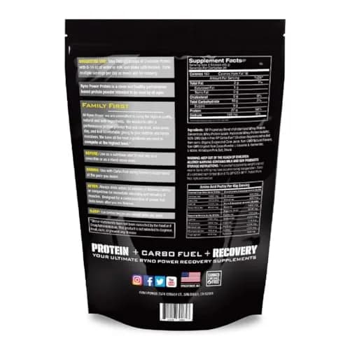 Ryno Power All Natural Whey Protein 2lb | 27g Protein & No Fillers, Gluten-Free, Non GMO thumbnail 2