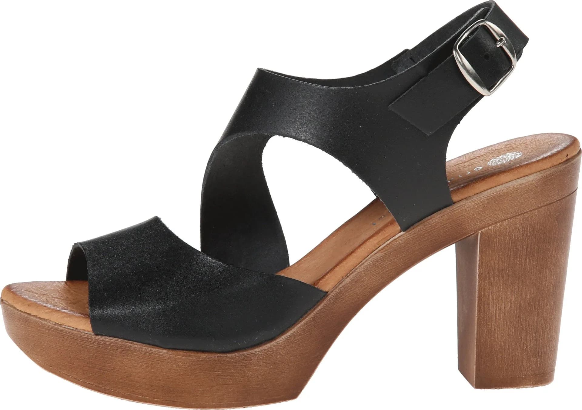 Eric Michael Ginger Black EU 41 | 3-1/2" Block Heel, Leather, Casual Dress Sandal for Women thumbnail 2