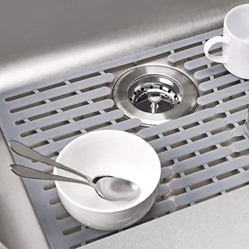 OXO Good Grips Silicone Sink Mat - Large 41.3cm (16.25") X 32.4cm (12.75") | Protects Sink & Dishes, Heat-Safe thumbnail 7