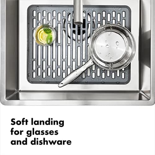 OXO Good Grips Silicone Sink Mat - Large 41.3cm (16.25") X 32.4cm (12.75") | Protects Sink & Dishes, Heat-Safe thumbnail 3