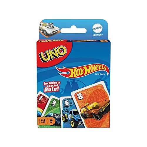 Hot Wheels UNO Matching Card Game 112 Cards | Kids & Adults Game Night Fun thumbnail 1