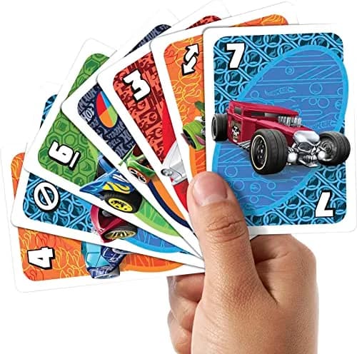 Hot Wheels UNO Matching Card Game 112 Cards | Kids & Adults Game Night Fun thumbnail 2