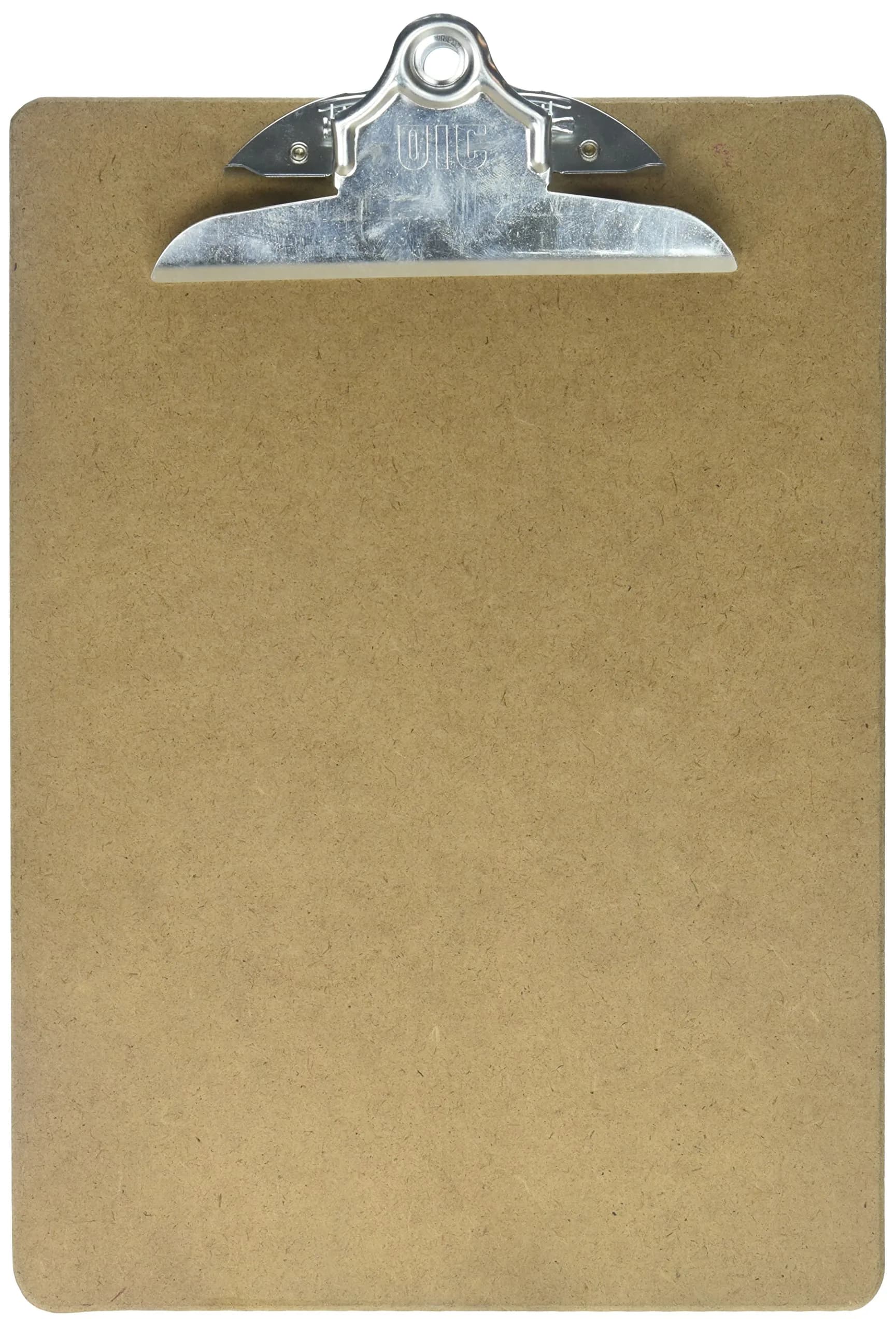 Officemate OIC Hardwood Clipboard - 8.5" x 11" Letter Size | Classic Style with 1" Spring Clip Capacity — Brown