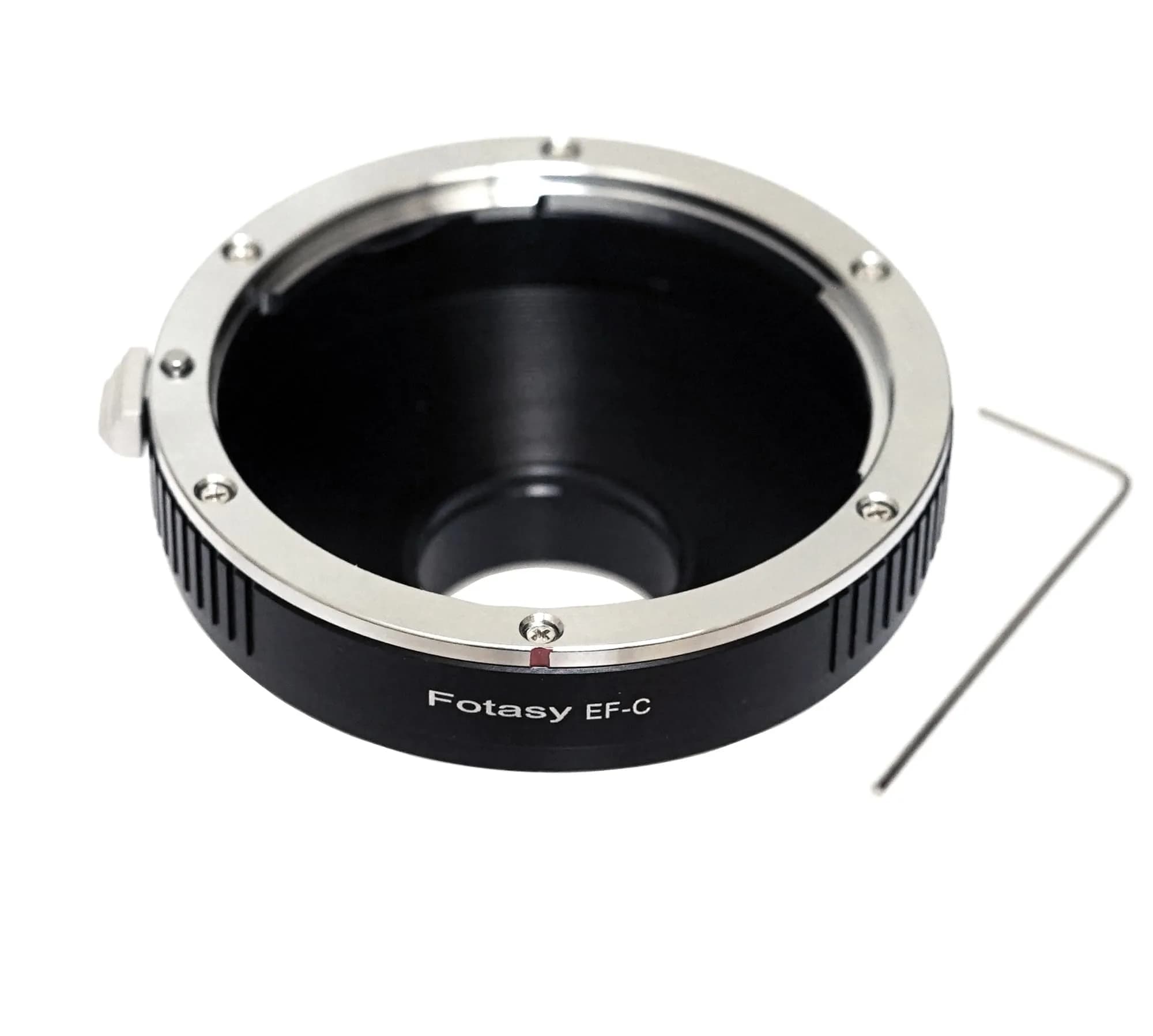 Fotasy EF to C Mount Lens Adapter | Manual Focus for DSLR, CCTV, Microscope Cameras - main product image