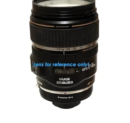 Fotasy EF to C Mount Lens Adapter | Manual Focus for DSLR, CCTV, Microscope Cameras thumbnail 5