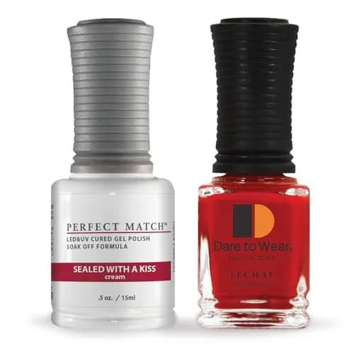 LECHAT Perfect Match Gel Polish Sealed with a Kiss 0.5 Fl Oz (15ml) | Soak-Off Formula for Natural Nails thumbnail 1