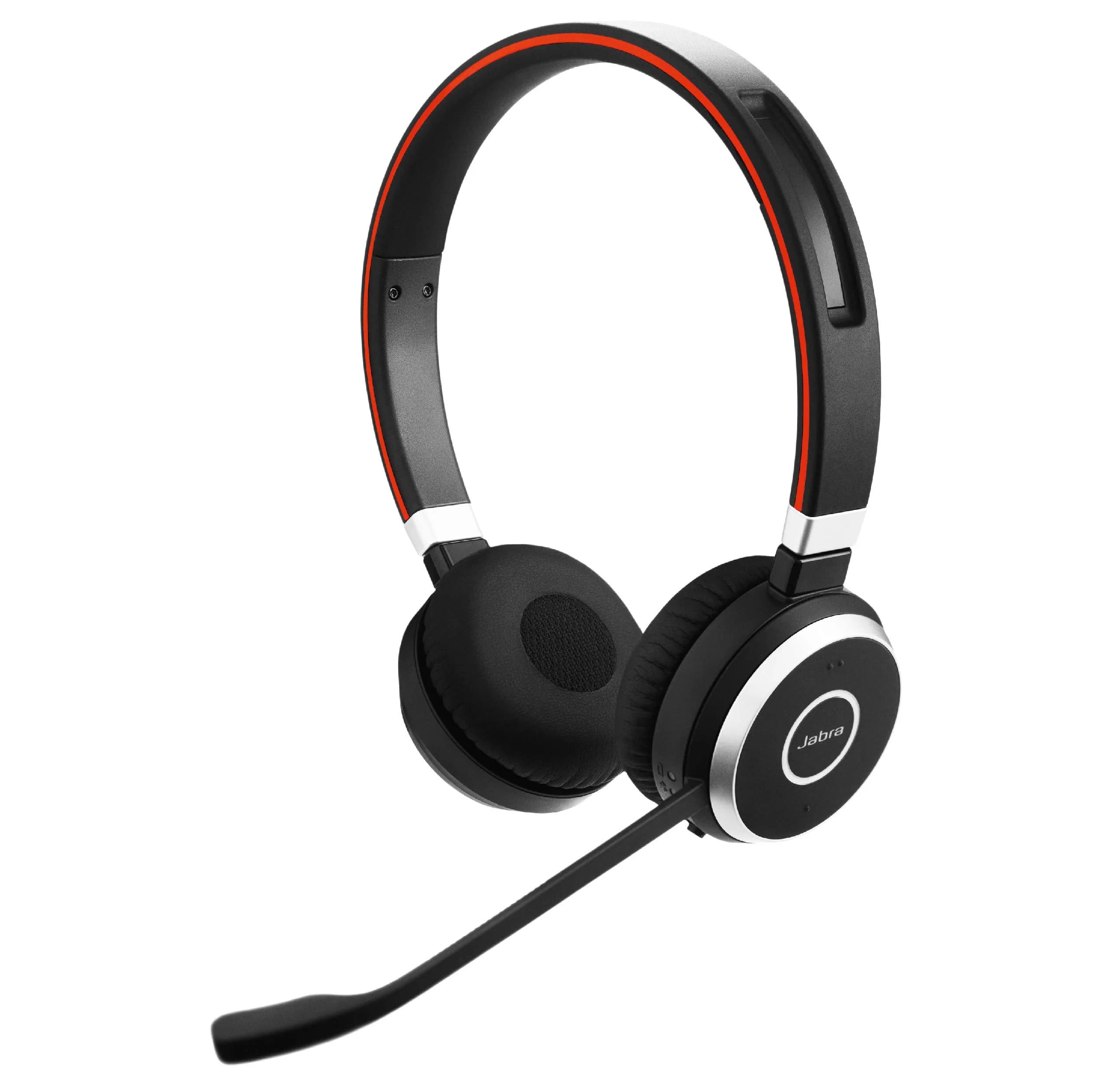 Jabra Evolve 65 UC Wireless Headset, Stereo – Industry-Leading Wireless Performance, Passive Noise Cancellation, All Day Battery