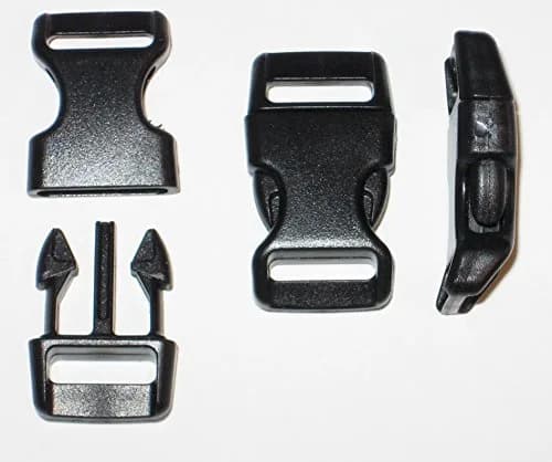 Import 1/2" Curved Side Release Buckles for Paracord Bracelets | Comfortable Fit, 5-250 Count thumbnail 1