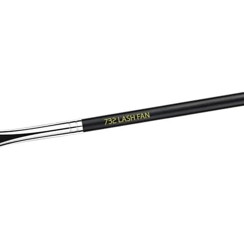 Bdellium Tools Maestro Series 732 Mascara Fan Brush - Black, 15.5 cm (6.1 inches) | Minimizes Clumping & Smearing thumbnail 6