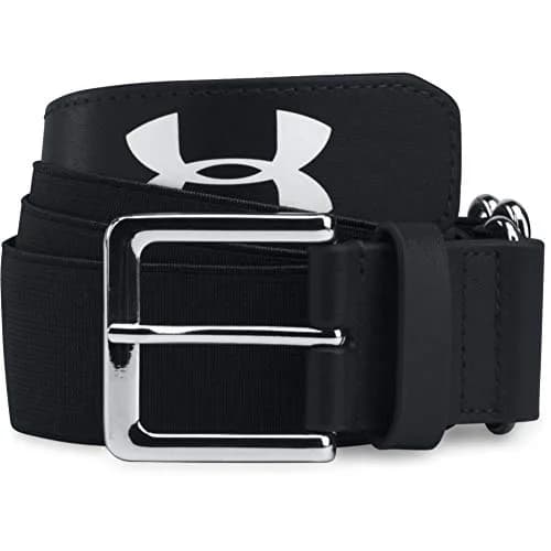 Under Armour Men's UA Baseball Belt Black 2" (5.08 cm) | Elastic Webbing with Polyurethane thumbnail 2