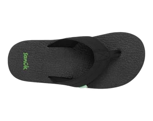 Sanuk Beer Cozy IV Mens Flip Flops - Memory Foam Beach Sandals, Black, 10 | All-Day Comfort & Eco-Friendly Style thumbnail 5