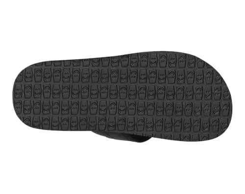 Sanuk Beer Cozy IV Mens Flip Flops - Memory Foam Beach Sandals, Black, 10 | All-Day Comfort & Eco-Friendly Style thumbnail 6