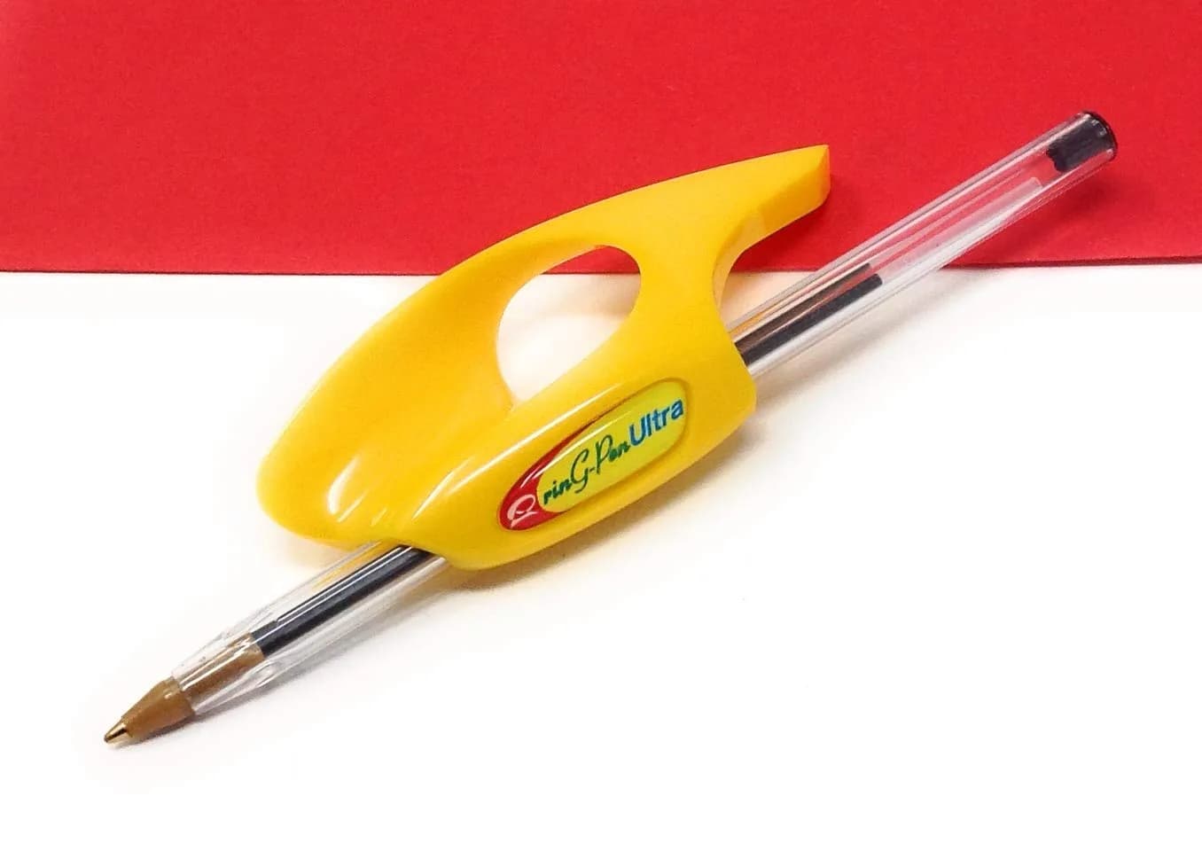 RinG-Pen Ultra Yellow Grip Aid for Pens & Pencils, Small (15ml / 0.5 Fl Oz) | Aids Writing & Art Tools - view 3