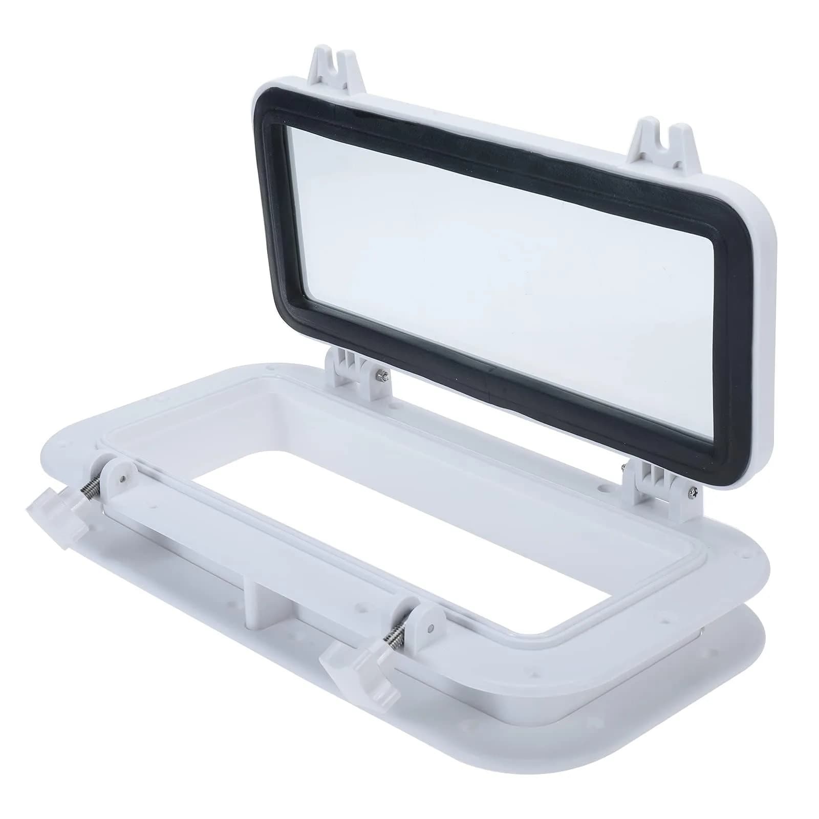 Amarine Made 15.7"x7.9" Porthole Window White | Marine-Grade ABS, Easy Install, Waterproof