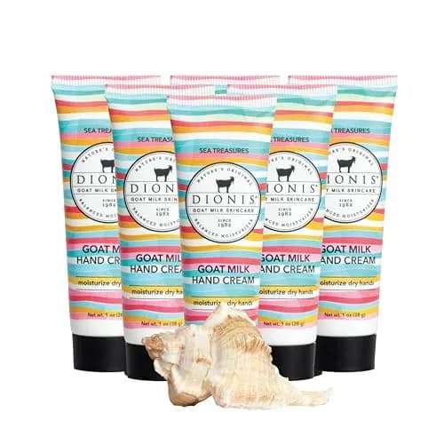Dionis Goat Milk Hand Cream, Sea Treasures, 6 Pack | Deep Hydration for Dry Hands thumbnail 1