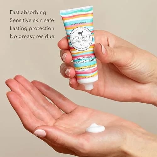 Dionis Goat Milk Hand Cream, Sea Treasures, 6 Pack | Deep Hydration for Dry Hands thumbnail 3