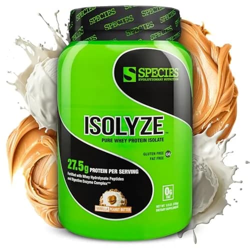 Species Nutrition Isolyze Whey Protein Powder, Vanilla Peanut, 1.55 lb | High Purity & Fast Absorption thumbnail 1