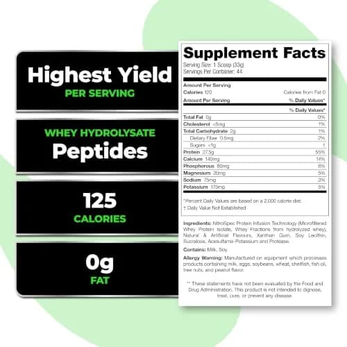 Species Nutrition Isolyze Whey Protein Powder, Vanilla Peanut, 1.55 lb | High Purity & Fast Absorption thumbnail 3