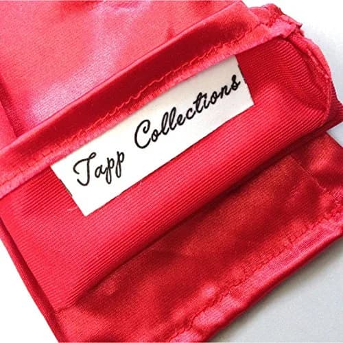 Tapp Collections Classic Adult Satin Gloves 22" Long Red | Elegant Opera Length for Formal Occasions thumbnail 2