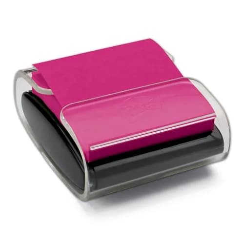 Post-it Pop-up Notes Dispenser, 3x3 in, Black Base Clear Top, Pack Includes Dispenser and 2 Pads of Pop-up Notes | Desk Organizer for Notes & Reminders thumbnail 1