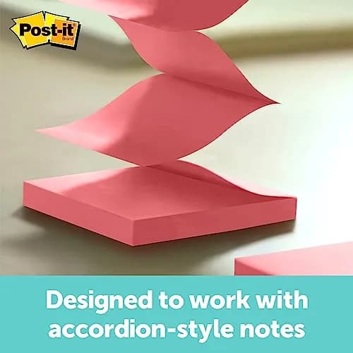 Post-it Pop-up Notes Dispenser, 3x3 in, Black Base Clear Top, Pack Includes Dispenser and 2 Pads of Pop-up Notes | Desk Organizer for Notes & Reminders thumbnail 3
