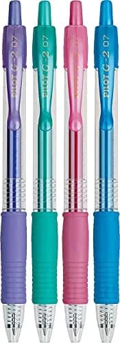 Pilot G2 Metallics Gel Roller Pens 0.7 mm Assorted Colors | Refillable, Quick-Dry, Ergonomic Support thumbnail 1