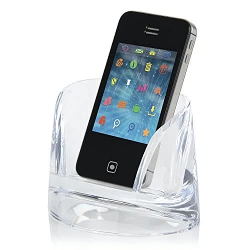 Swingline Cell Phone Holder, Acrylic, Clear | Modern Desk Accessory for Smartphones thumbnail 4