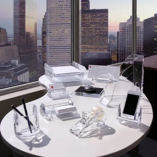 Swingline Cell Phone Holder, Acrylic, Clear | Modern Desk Accessory for Smartphones thumbnail 5