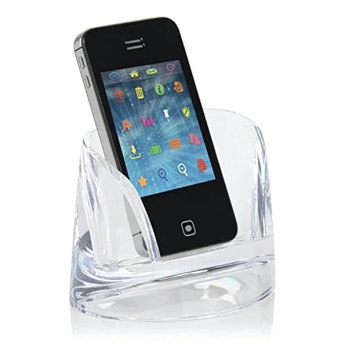 Swingline Cell Phone Holder, Acrylic, Clear | Modern Desk Accessory for Smartphones thumbnail 2