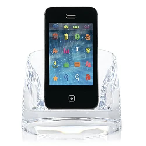Swingline Cell Phone Holder, Acrylic, Clear | Modern Desk Accessory for Smartphones thumbnail 3