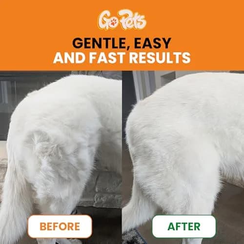 GoPets Self-Cleaning Slicker Brush for Dogs & Cats | Dematting & Deshedding, 4 Inch Wide thumbnail 2