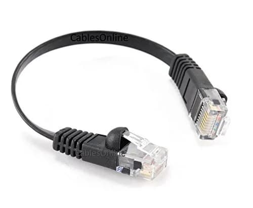CablesOnline 5-Pack 6-inch CAT6 UTP Ethernet Patch Cable Black | 550MHz Gigabit Network Connectivity thumbnail 2