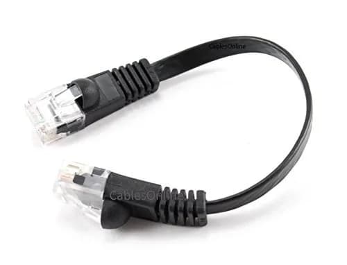 CablesOnline 5-Pack 6-inch CAT6 UTP Ethernet Patch Cable Black | 550MHz Gigabit Network Connectivity thumbnail 3
