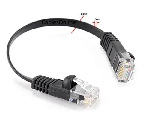 CablesOnline 5-Pack 6-inch CAT6 UTP Ethernet Patch Cable Black | 550MHz Gigabit Network Connectivity thumbnail 4