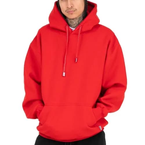 Pro Club Heavyweight Pullover Hoodie (13oz) | Classic Fit, Red, X-Large for Men thumbnail 1