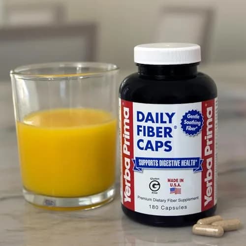 Yerba Prima Daily Fiber Formula 180 caps | Vegan, Non-GMO, Gluten-Free for Gut Health thumbnail 7