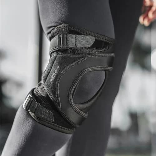 DonJoy Tru-Pull Lite Knee Brace Right Leg Large Black | Patella Stabilizer with Breath-O-Prene Fabric thumbnail 8