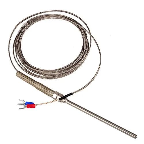 ZJIA K-Type Thermocouple Probe -100°C to 1250°C | 100mm Sensor with Spade Connector thumbnail 3
