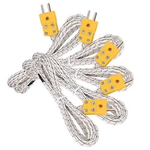 ZJIA K Type Mini-Connector Thermocouple Temperature Probe Sensor 3M (9.8ft) | Measures -50~700°C for Industrial Use thumbnail 2