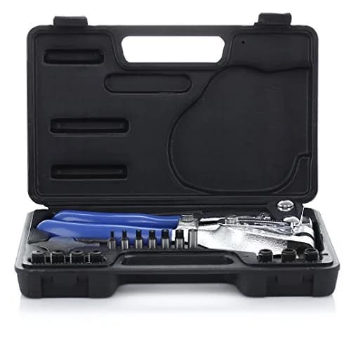 Capri Tools CP21050 Metal Hole Punch Set 16 Piece | Punch Through Thick Metal with Ease thumbnail 2