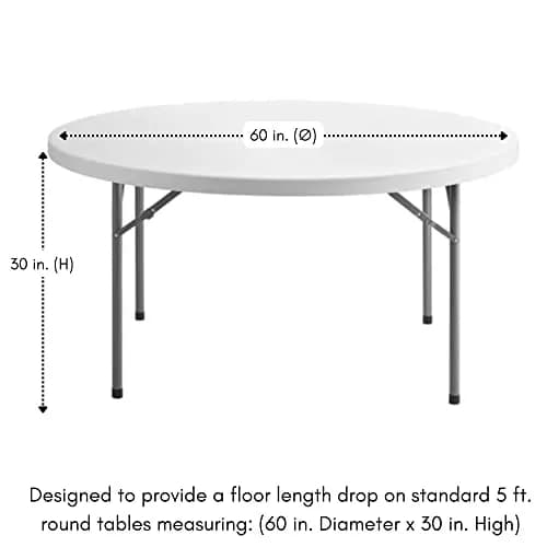 YOUR CHAIR COVERS - 120 Inch Round Crinkle Taffeta Tablecloth - Black, Crushed Shiny Dining Table Cloth for Wedding Party Birthday Baby Bridal Shower thumbnail 6