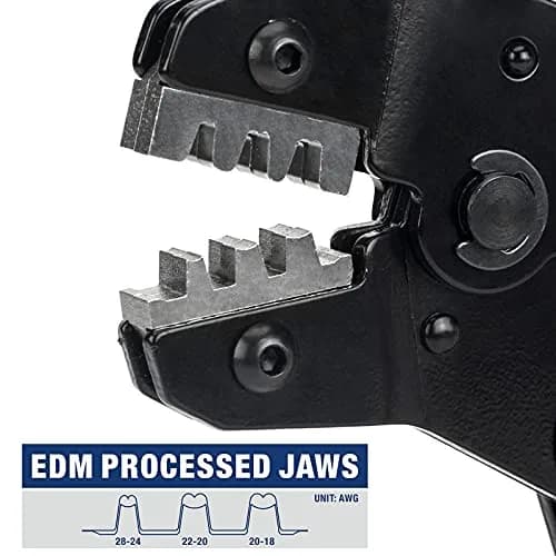 IWISS iCrimp SN-28B Crimping Tool for 3.96mm, 2.54mm, 2.5mm Pitch Connectors | High-Quality, USA Import, 20° Ratchet thumbnail 4