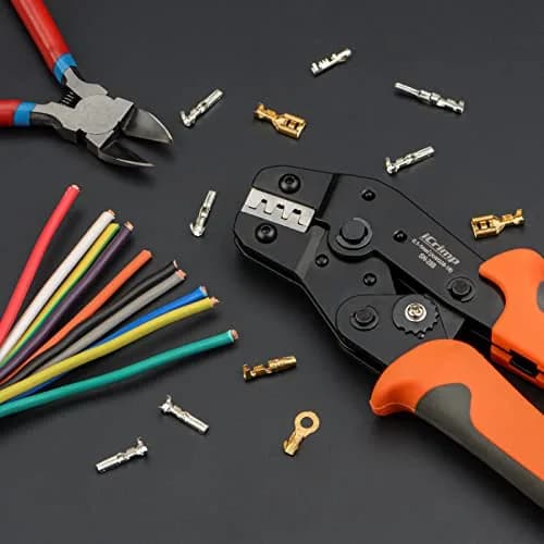 IWISS iCrimp SN-28B Crimping Tool for 3.96mm, 2.54mm, 2.5mm Pitch Connectors | High-Quality, USA Import, 20° Ratchet thumbnail 7