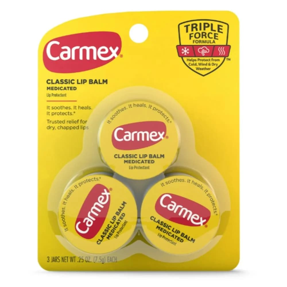 Carmex Lip Balm Jar 0.25 Oz | Soothes & Hydrates with Menthol & Cocoa Butter — (0.25 Ounce each)