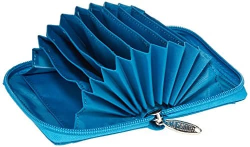 Big Skinny Polka Accordion Card Case Wallet Ocean Blue | Holds 30 Cards, Slim & Lightweight thumbnail 3
