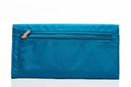 Big Skinny Women's Slimvelope Tri-Fold Checkbook Wallet 16.89cm (7.5in) | Holds 40 Cards, Ocean Blue thumbnail 2