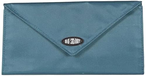 Big Skinny Women's Slimvelope Tri-Fold Checkbook Wallet Teal | Holds 40 Cards thumbnail 4