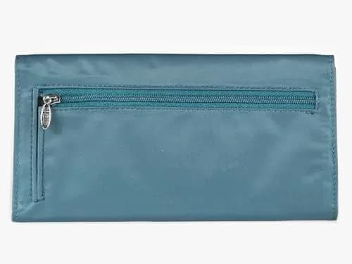 Big Skinny Women's Slimvelope Tri-Fold Checkbook Wallet Teal | Holds 40 Cards thumbnail 2